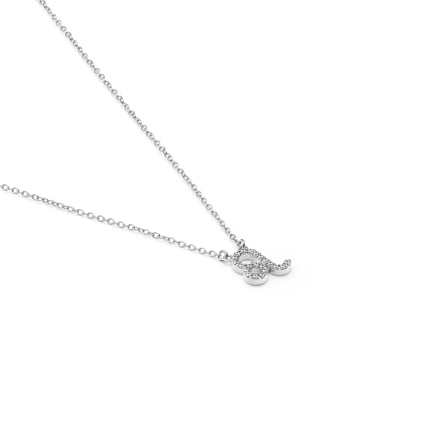 Silk & Steel Jewellery Leo Star Sign Pendant Necklace in Sterling Silver with Cubic Zirconias
