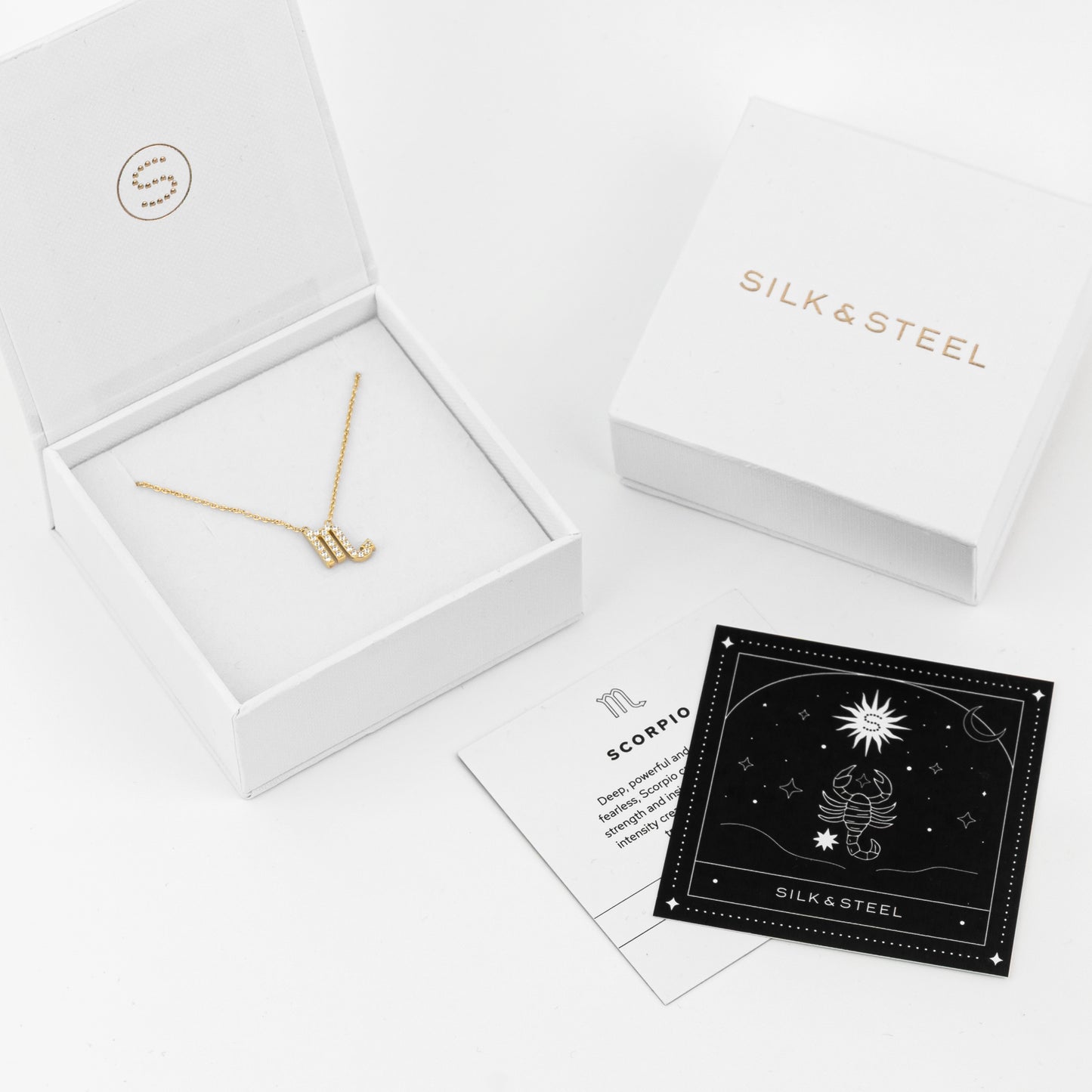 JUNE | Libra Necklace CZ + Silver