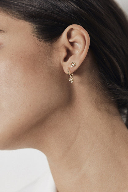 Silk & Steel Superfine Talisman Petite Serpent Hoops Silver