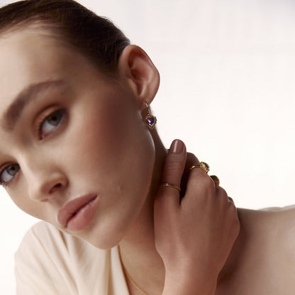 Silk & Steel Romantique Stacker Ring Silver