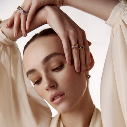 Amour / Ring / Brazilian Amethyst + Gold