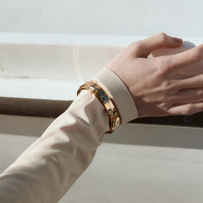 Silk & Steel Jewellery Luccia Bangle Silver