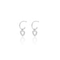 Silk & Steel Jewellery Superfine Cutout Heart Hoop Silver