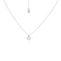 Silk & Steel Jewellery Superfine Mini Cutout Heart Necklace Silver