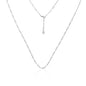 Silk & Steel Jewellery Figaro Fine Necklace - Silver
