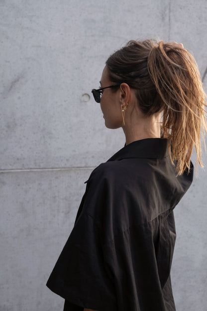 Silk & Steel Jewellery Superfine Mini Pearl Hoops Silver