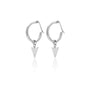 Silk & Steel Jewellery Silver Kate Hoops