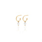 Silk & Steel Jewellery Superfine Mini Pearl Hoops Gold