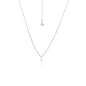 Silk & Steel Jewellery Superfine Mini Pearl Necklace Silver
