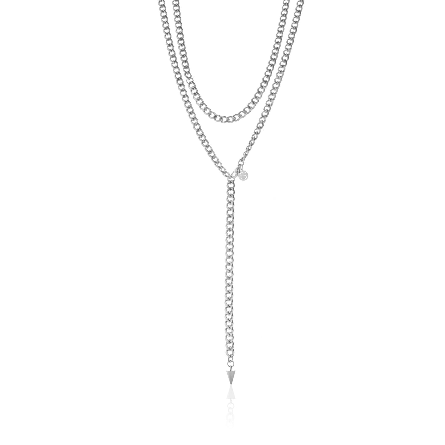 Silk & Steel Jewellery Assigned To Danger necklace stainless steel curb chain