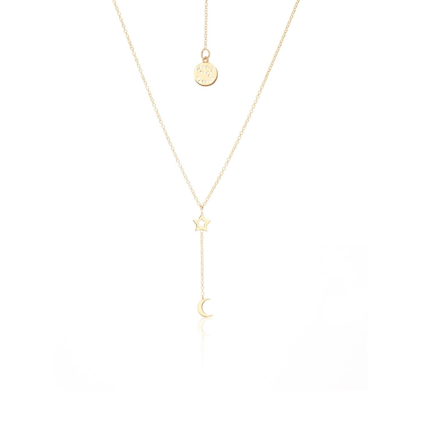 Silk & Steel Jewellery Superfine Starry Night Necklace Gold