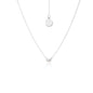 Silk & Steel Jewellery Superfine Keepsake Necklace Rose Quartz + Silver 
