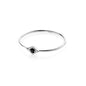 Silk & Steel Jewellery Superfine Keepsake Ring Black Spinel + Silver