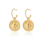 Swallow of Hope / Gold + Aquamarine / Earrings