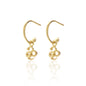 Silk & Steel Superfine Talisman Petite Serpent Hoops Gold