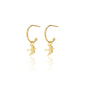 Silk & Steel Jewellery Superfine Talisman Petite Swallow Hoops Gold