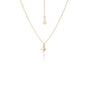 Silk & Steel Superfine Talisman Petite Swallow Necklace Gold