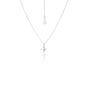 Silk & Steel Superfine Talisman Petite Swallow Necklace Silver