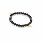 Silk & Steel All for One Black Onyx Gold bracelet