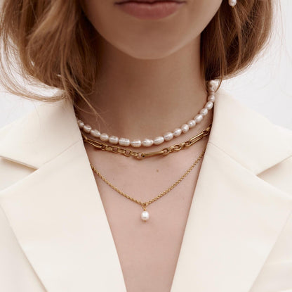 Silk & Steel Jewellery Luxe Necklace Silver Stainless Steel