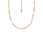 Silk & Steel Celine choker necklace with pearl in silver stainless steel.