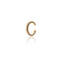 Silk & Steel Ear Cuff Gold Sterling Silver with Clear Cubic Zirconias