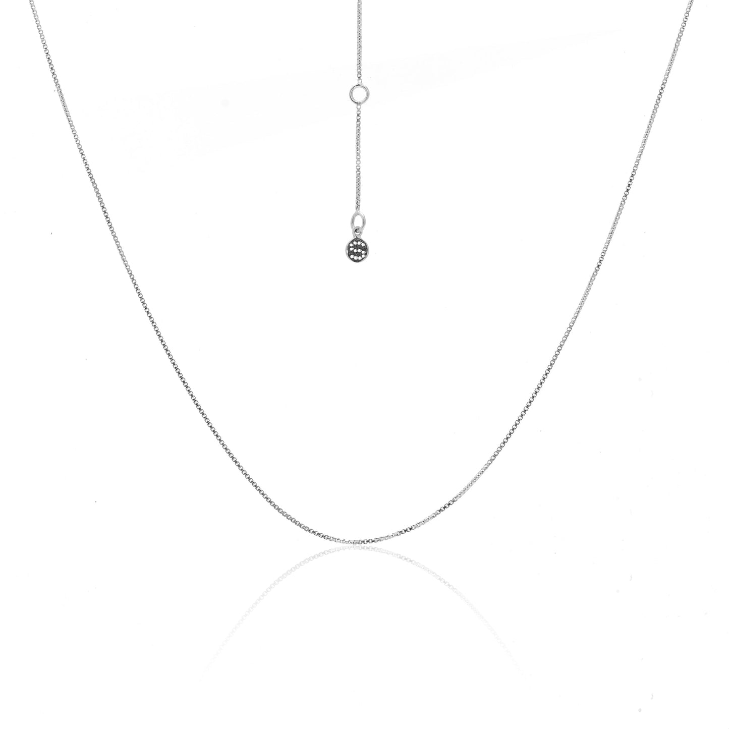 Silk & Steel Jewellery Fine Box Chain Necklace Silver - Christmas Jewellery
