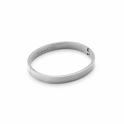 Silk & Steel Jewellery Luccia Bangle Silver