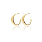 Silk & Steel Medium Infinity Hoops Gold Sterling Silver 