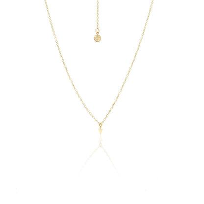 Silk & Steel Jewellery Superfine Mini Spike Necklace Gold