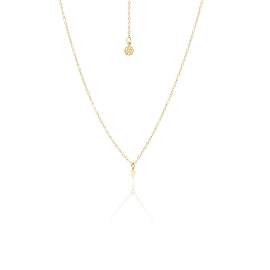 Silk & Steel Jewellery Superfine Mini Spike Necklace Gold
