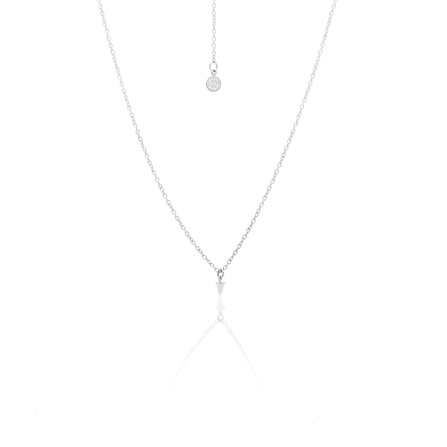 Silk & Steel Jewellery Superfine Mini Spike Necklace Silver