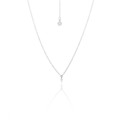 Silk & Steel Jewellery Superfine Mini Spike Necklace Silver