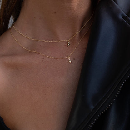 Silk & Steel Superfine Talisman Petite Swallow Necklace Gold