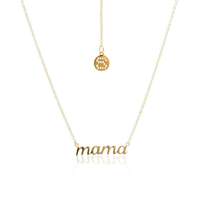 Silk & Steel Jewellery Superfine Mama Necklace Gold
