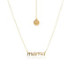 Silk & Steel Jewellery Superfine Mama Necklace Gold