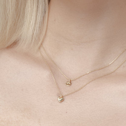 MARCH | Petite North Star Necklace Black Diamond + Gold