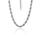 Silk & Steel Eclipse Necklace in silver stainless steel.