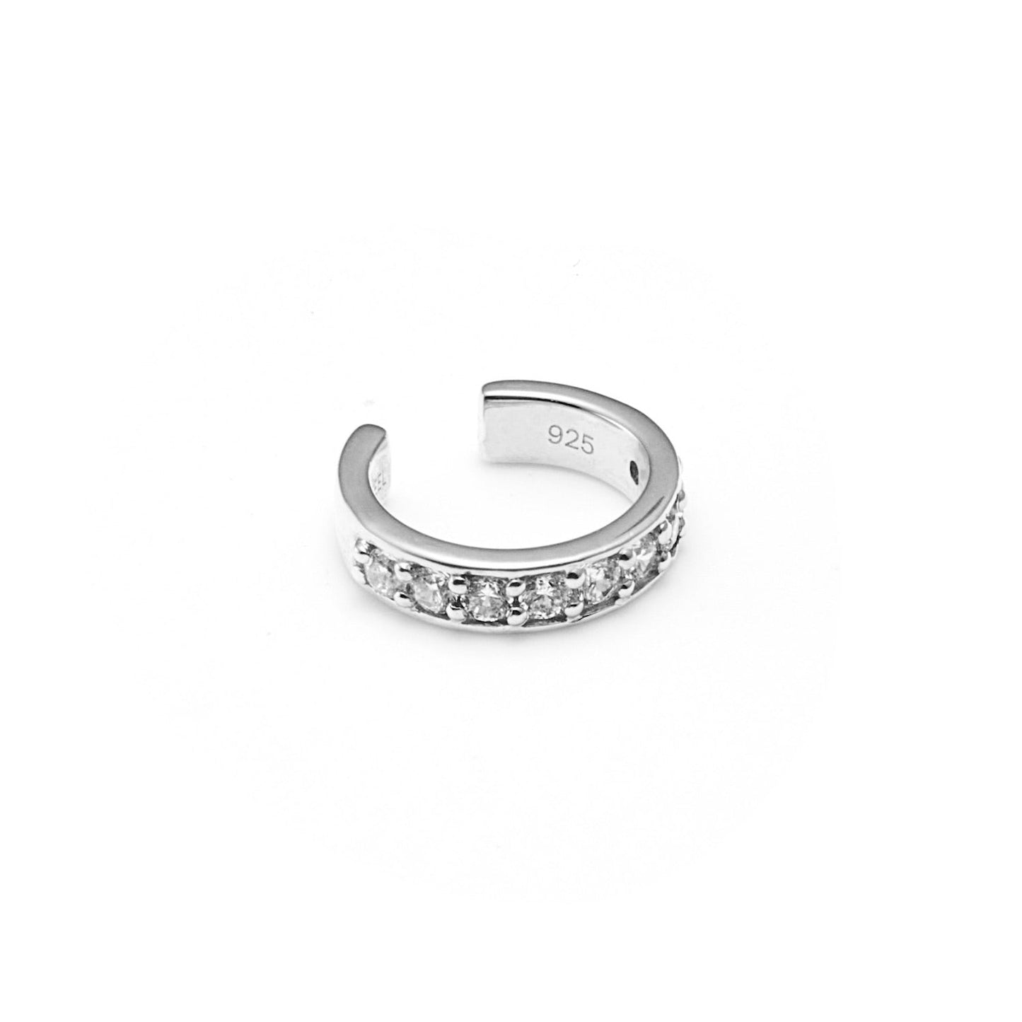Galaxie Ear Cuff in sterling silver with Cubic Zirconias | Silk & Steel Jewellery