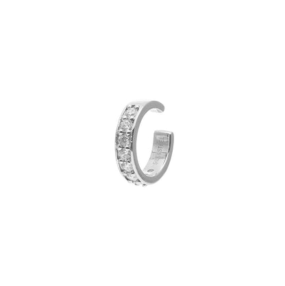 Galaxie Ear Cuff in sterling silver with Cubic Zirconias | Silk & Steel Jewellery