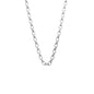 Chunky Belcher Chain Necklace in silver stainless steel
