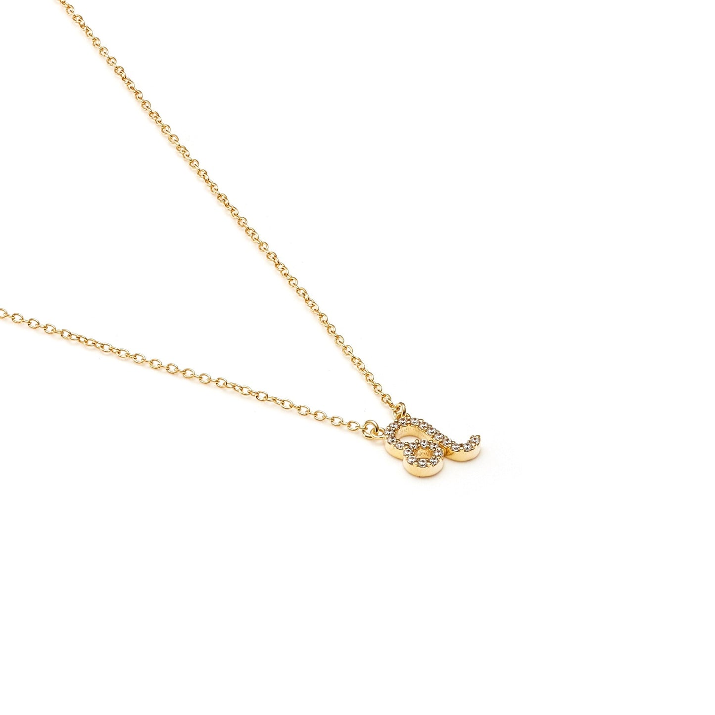 Silk & Steel Jewellery Leo Star Sign Pendant Necklace in 14k gold-plated Sterling Silver with Cubic Zirconias