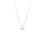 Silk & Steel Jewellery Libra Star Sign Pendant Necklace in Sterling Silver with Cubic Zirconias