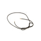 Linea Lariat Waxed Black Cord Necklace with 14k gold-plated stainless steel cap