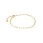 Fine Chain Papier Bracelet in 14k gold-plated sterling silver | Silk & Steel Jewellery