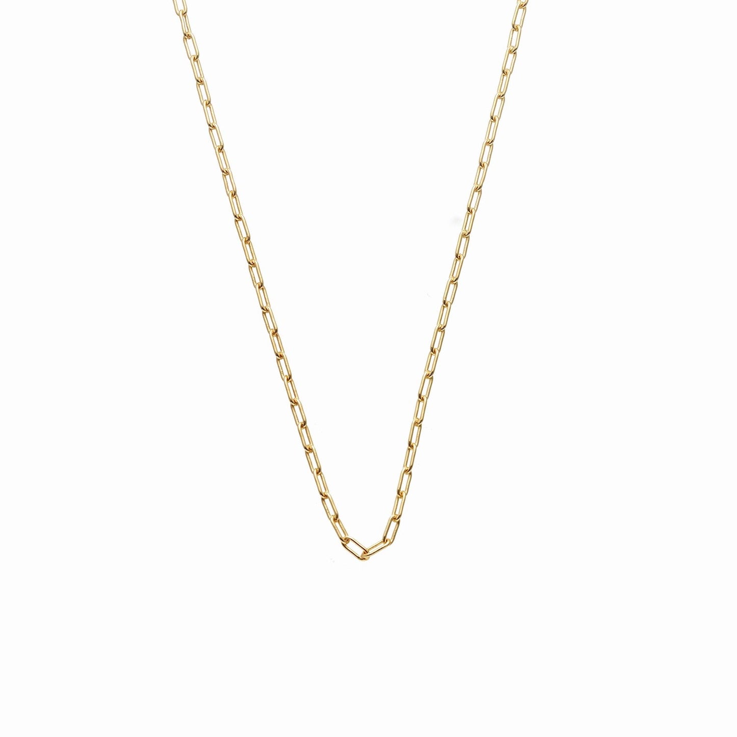 Fine Chain Papier Necklace in 14k gold-plated sterling silver | Silk & Steel Jewellery