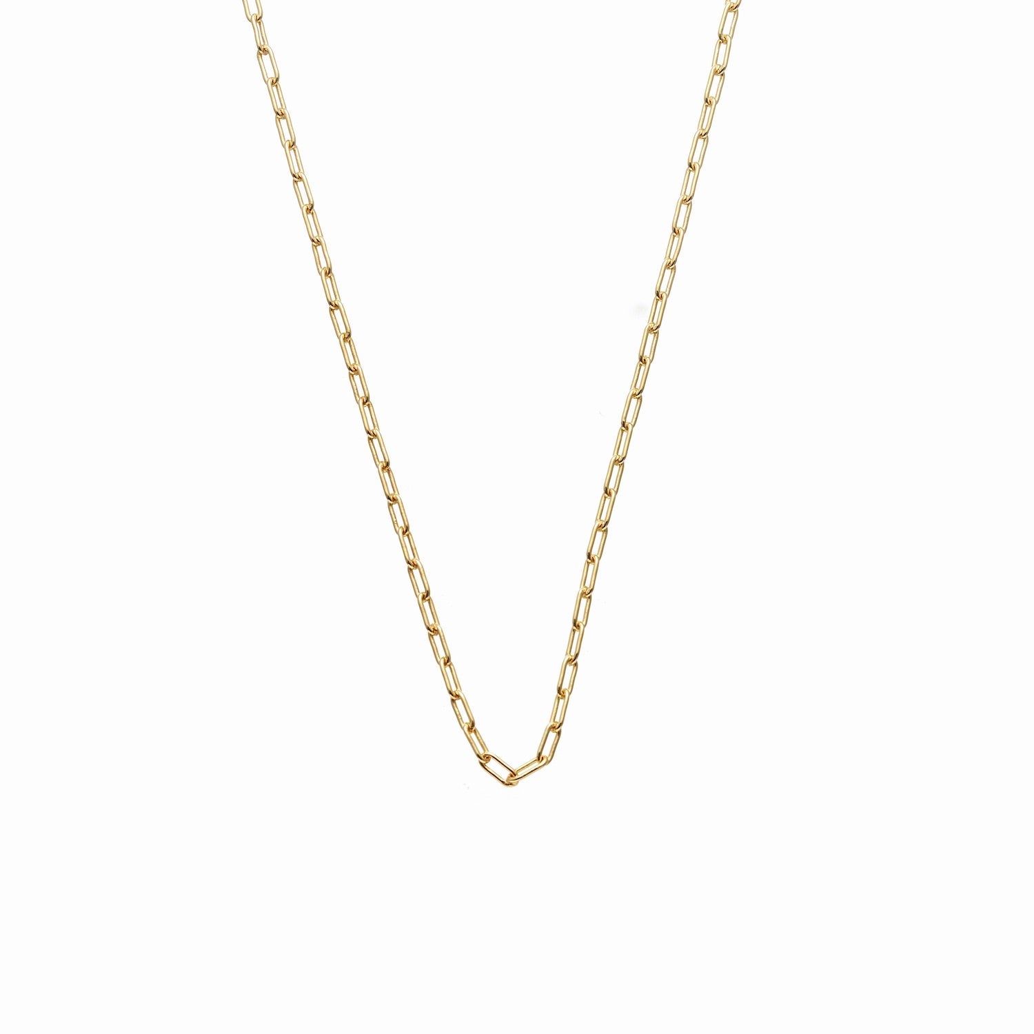 Fine Chain Papier Necklace in 14k gold-plated sterling silver | Silk & Steel Jewellery