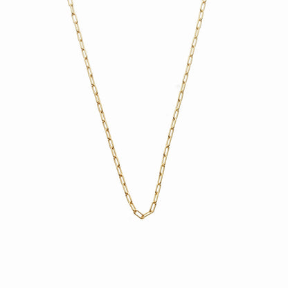 Fine Chain Papier Necklace in 14k gold-plated sterling silver | Silk & Steel Jewellery