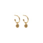MARCH | Petite North Star Hoop Earrings Black Diamond + Gold
