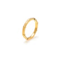 Silk & Steel Unity stacker ring in 14k gold-plated sterling silver.